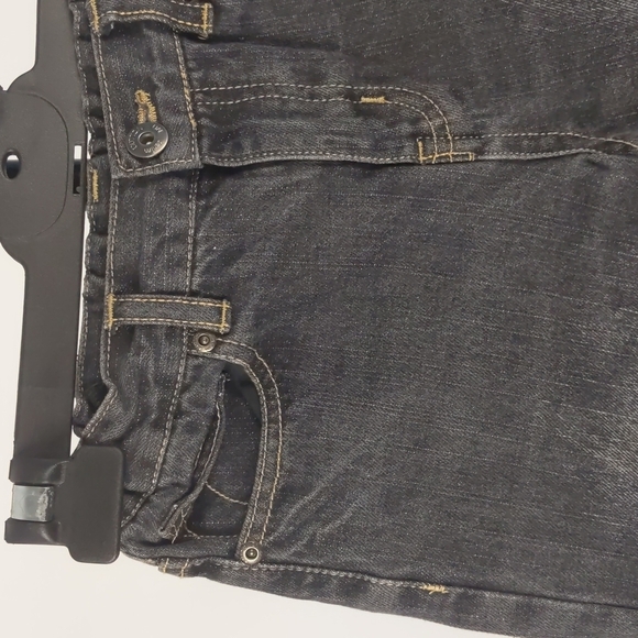Cotton On Kids Denim Jeans Size 6-7 Black Elastic Waist Unisex - Picture 4 of 11